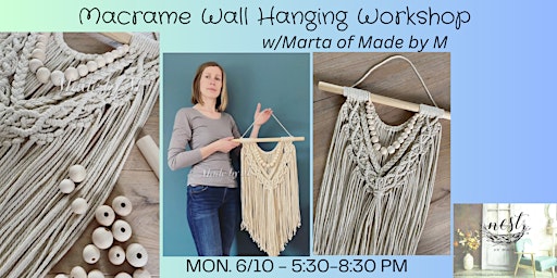 Primaire afbeelding van Macrame Wall Hanging Workshop with Marta of Made by M