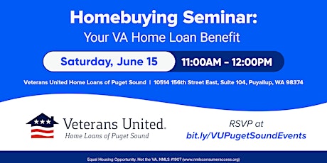Homebuyer Seminar: Your VA Home Loan Benefit