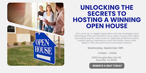 Imagem principal do evento Unlocking the secrets to hosting a winning open house