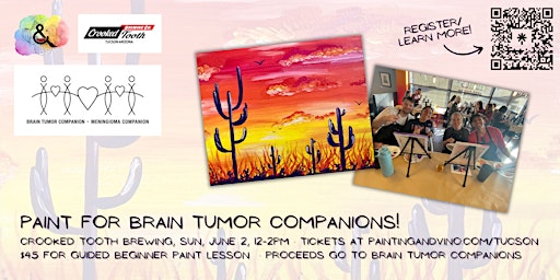 Hauptbild für Brain Tumor Companions Paint Class Fundraiser at Crooked Tooth Brewing