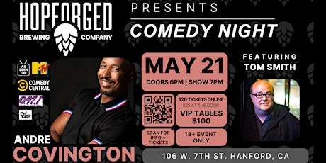 Hop Forged presents Comedian Andre Covington