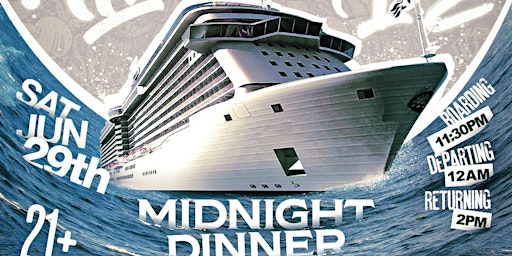 Imagen principal de 2024 Hip Hop  RnB All White Midnight Dinner Cruise Baltimore