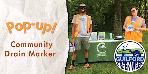 Imagem principal do evento Community Drain Marker Pop-up at Greenhaven Park - Guilford Creek Week