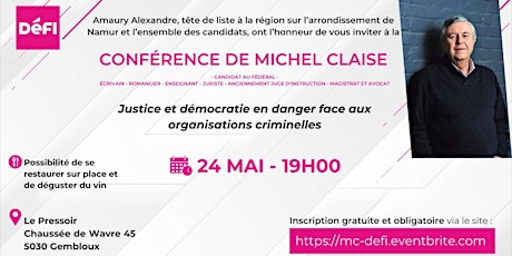 Conférence du Juge honoraire Michel Claise