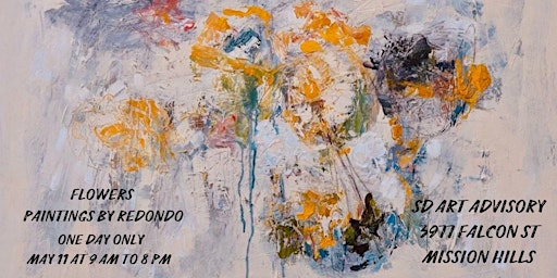 Image principale de Flowers - Paintings by Walter Redondo - ONE DAY ONLY - at SD Art Advisory