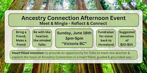 Ancestry Connection Afternoon Event / Fundraiser || Meet & Mingle  primärbild