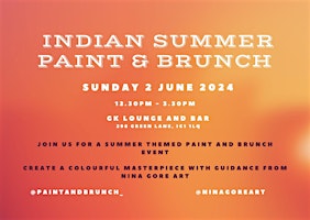 Imagem principal do evento Indian Summer Paint & Brunch