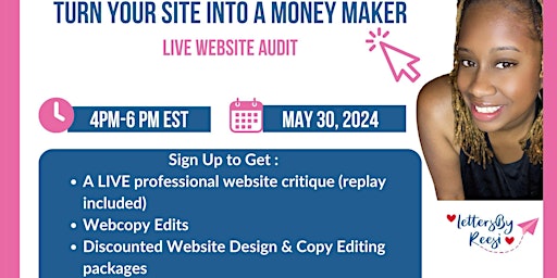 Live Website Audit: Turn Your Site into a Money Maker primary image