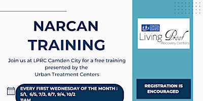 Image principale de Narcan Training at LPRC Camden City
