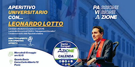 Aperitivo Universitario con Leonardo Lotto