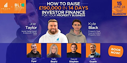 Hauptbild für How To Raise Your Next £190K In 14 Days For Your Property Business!
