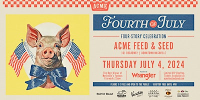 Immagine principale di Acme's 4th of July Rooftop Party Downtown Nashville 