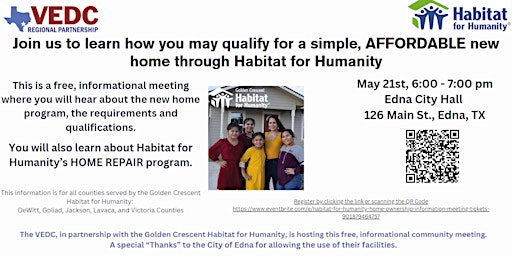 Image principale de Habitat for  Humanity - Home Ownership Information Meeting