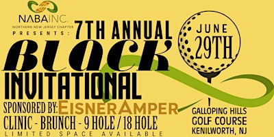 Imagem principal do evento NABA NNJ | BLACK INVITATIONAL Golf Event