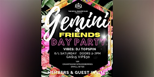 Primaire afbeelding van Gemini & Friends Day party