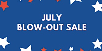 July Blow-out Sale  primärbild