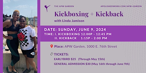Imagen principal de Kickboxing + Kickback with Linda Jamison