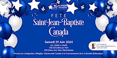 Fête de la St. Jean-Baptiste avec le Relais Francophone primary image