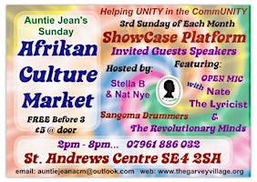 Primaire afbeelding van Auntie Jean's Afrikan Culture Market  ...WATCH ONLINE...