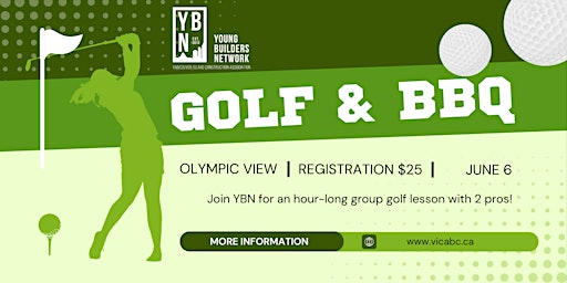 YBN Victoria: Group Golf Lesson and BBQ primary image