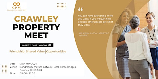 Imagem principal do evento Crawley Property Meet