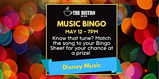 Imagem principal de Music Bingo @ The Bistro