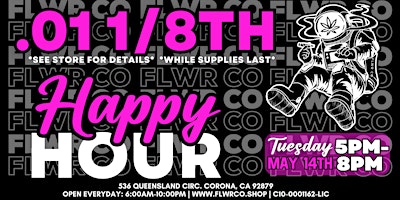 Hauptbild für FLWR CO is thrilled to announce our upcoming Happy Hour event!