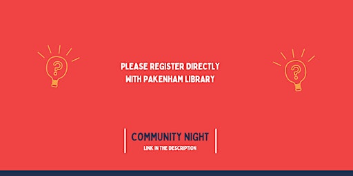 Community Event [PAKENHAM] primary image