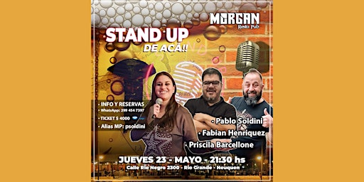Stand Up, de Acá!! en Cervecería Morgan primary image