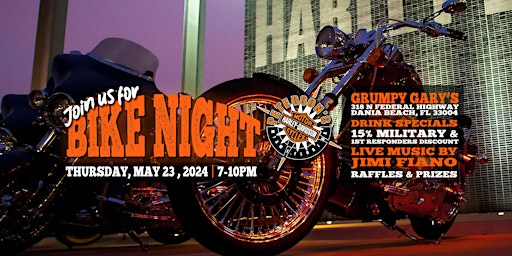 Hauptbild für Bike Night @ Grumpy Gary's!