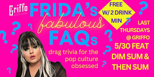 Hauptbild für FREE Drag Trivia w/ Frida Wales @ Griffo