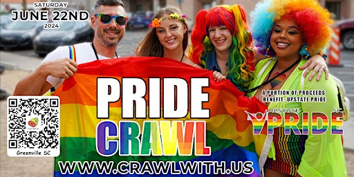 Primaire afbeelding van The Official Pride Bar Crawl - Greenville - 7th Annual