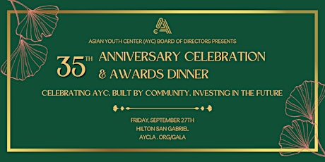 AYC's 35th Anniversary Celebration and Awards Dinner