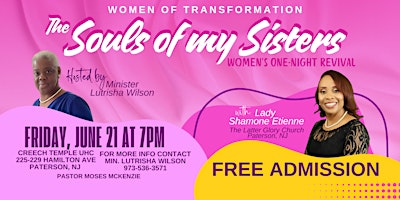 Hauptbild für Women of Transformation Women's One-Night Revival
