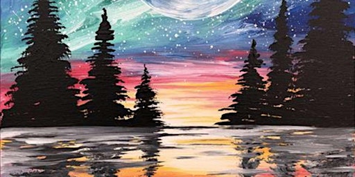 Primaire afbeelding van The Moon in the Lake - Date Night - Paint and Sip by Classpop!™