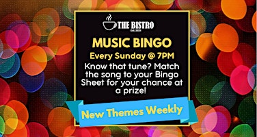 Image principale de Music Bingo @ The Bistro