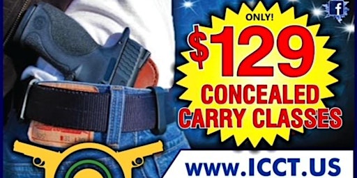 Imagen principal de 16 Hour Concealed Carry Class Saturday and Sunday 9:00 A.M. to 6:00 P.M.