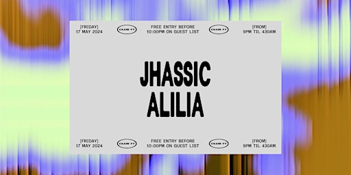 Fridays at 77: Jhassic, Alilia primary image