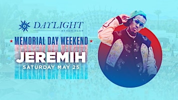 Image principale de JEREMIH Live at Daylight Beach Club•LINE SKIP FREE ENTRY • Hip Hop Pool