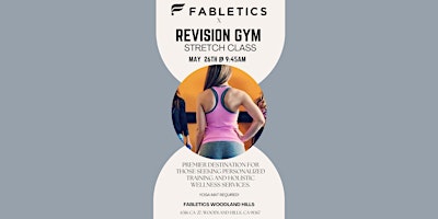 Image principale de FREE Revision Gym Fitness x Fabletics Stretch Class