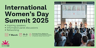 Imagem principal do evento International Women’s Day Summit 2025