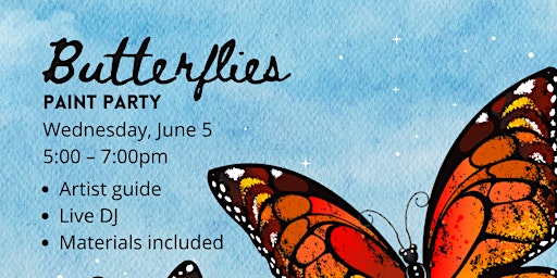 Primaire afbeelding van Butterflies Paint Party