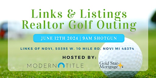 Primaire afbeelding van Links and Listings Realtor Golf Outing