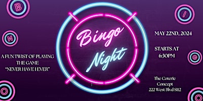 Never Have I Ever Bingo Night primary image