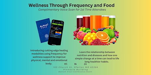 Primaire afbeelding van Wellness Through Frequency and Food