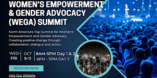 Hauptbild für Global Summit on Women Empowerment and Gender Advocacy (WEGA) Summit 2024