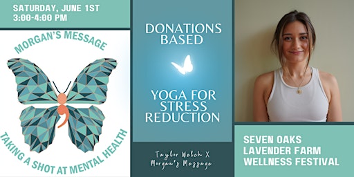 Immagine principale di Donations-Based Yoga for Stress Reduction: Morgan's Message 