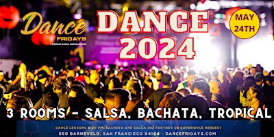 Imagem principal do evento Salsa Dancing, Bachata Dancing, Tropical Room plus Dance Lessons for ALL