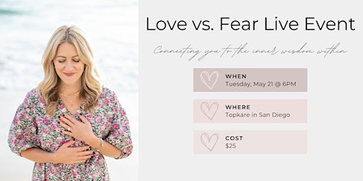 Love vs. Fear Live Event primary image