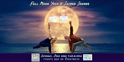 Imagem principal do evento Full Moon Yoga & Sacred Sounds